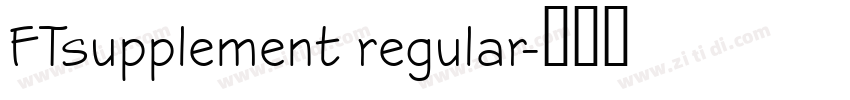 FTsupplement regular字体转换